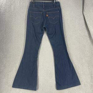 Levi's Jeans Womens 6 Blue 1974 Bell Flare Bell Bottom Orange Tab Stretch Denim